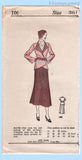Own Name 106: 1930s Uncut Misses 2 Piece Dress Sz 36 B Vintage Sewing Pattern