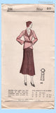 Original 1933 Own Name Pattern No. 106 - Ladies' and Misses' Jacket and Skirt