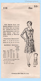 Own Name 110: 1930s Uncut Girls Slip On Dress Size 10 Vintage Sewing Pattern