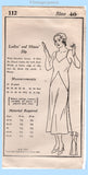 Own Name 112: 1930s Rare Uncut Plus Size Slip 40 Bust Vintage Sewing Pattern