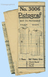 Pictorial Review 3006: 1920s Sweet Girls Nightgown Size 6 Vintage Sewing Pattern