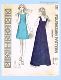 Original 1970s Polynesian Pattern No. 217 "Onaona" - Shift Dress or Maxi Gown