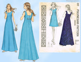 1970s Vintage Polynesian Sewing Pattern 217 Misses Onaona Dress or Gown Sz 38 B