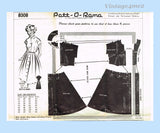 1950s Vintage Mail Order Pattern 8308 Uncut Misses Sue Burnet Dress 34B
