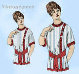 Peerless 7010: 1910s Rare Misses Dressing Sack Sz 36 B Vintage Sewing Pattern