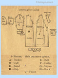 1920s Vintage Pictorial Review Sewing Pattern 3916 Uncut Misses Wrap Apron & Cap 36B