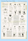 Pictorial Review 5034: 1900s Gibson Girl Misses Skirt Slip 24W Vintage Sewing Pattern