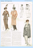 1910s Vintage Pictorial Review Sewing Pattern 5617 Rare Misses Coatee Jacket Sz 34 B