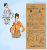 Pictorial Review 8192: 1910s Rare Misses Blouse Sz 34 B Vintage Sewing Pattern