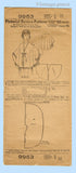 Pictorial Review 9953: 1920s Rare Misses Dressing Sack Sz 36 B Vintage Sewing Pattern