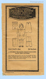 Pictorial Review 1920s Rare 16 Inch Little Girl Doll Clothes Set Vintage Sewing Pattern