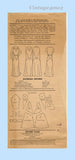 Pictorial Review 5775: 1930s Stylish Misses Street Dress Sz 39 B Vintage Sewing Pattern