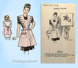 1940s Vintage Mail Order Sewing Pattern R2301 Uncut WWII Sweetheart Apron