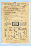 Simplicity 3436: 1940s Cute Toddler Girls Princess Dress Size 6 Vintage Sewing Pattern