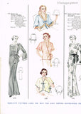 1930s Vintage Simplicity Sewing Pattern 1559 Misses Bedjacket Size 32 to 34 Bust