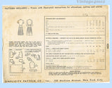 Simplicity 4594: 1940s WWII Misses Day Dress Size 34 B Vintage Sewing Pattern