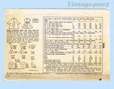 1950s Vintage Simplicity Sewing Pattern 1024 Uncut Toddler Girls Dress & Coat Sz 4