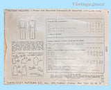 1940s Vintage Simplicity Sewing Pattern 1127 Misses WWII Day Dress Size 34 B