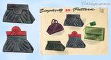 1940s Vintage Simplicity Sewing Pattern 1151 Rare Uncut WWII Clutch Purse Set