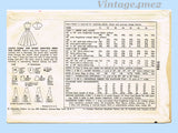 Simplicity 1154: 1950s Misses Empire Waist Dress Sz 34 B Vintage Sewing Pattern