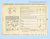 1940s Vintage Simplicity Sewing Pattern 1163 WWII Misses Full or Half Apron SM