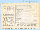 1940s Vintage Simplicity Sewing Pattern 1388 Misses WWII Street Dress Sz 34 B