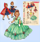 1950s Vintage Simplicity Sewing Pattern 1405 21 1/2 Inch Toni Walker Doll Clothes