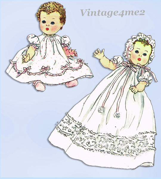 1950s Vintage Simplicity Sewing Pattern 1406 20 Inch Tiny Tears Doll Clothes