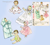 1950s Vintage Simplicity Sewing Pattern 1406 20 Inch Tiny Tears Doll Clothes
