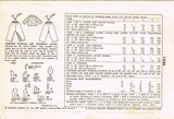 Simplicity 1436: 1950s Infant Overalls and Topper Sz 6mos Vintage Sewing Pattern