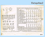 Simplicity 1467: 1950s Plus Size Women's Dress Size 43 B Vintage Sewing Pattern