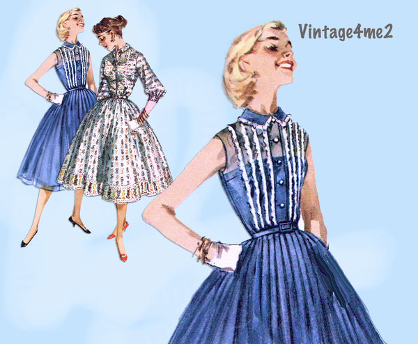 Simplicity 1536: 1950s Cute Misses Party Dress Size 33 B Vintage Sewin –  Vintage4me2