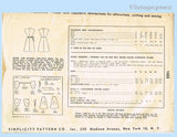 1940s Vintage Simplicity Sewing Pattern 1668 Misses Bias Cut Dress Size 30 Bust