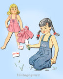 Simplicity 1687: 1940s Toddler Romper and Jacket Sz2 Vintage Sewing Pattern WWII