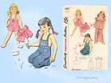 Simplicity 1687: 1940s Toddler Romper and Jacket Sz2 Vintage Sewing Pattern WWII