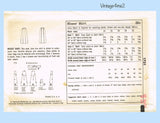 Simplicity 1731: 1950s Misses Flattering Slender Skirt Vintage Sewing Pattern