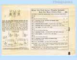 Simplicity Pattern 1756 Envelope Back