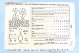 Simplicity 1906: 1950s Post WWII Misses Blouse Vintage Sewing Pattern