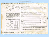 1940s Vintage Simplicity Sewing Pattern 1990 Toddler Girls Romper & Bonnet Sz 2