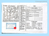 Simplicity 2240: 1930s Rare 24in Film Star Doll Clothes Vintage Sewing Pattern