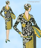 Simplicity 2580: 1920s Misses Flapper Dress Size 36 Bust Vintage Sewing Pattern