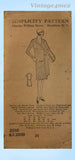 Simplicity 2580: 1920s Misses Flapper Dress Size 36 Bust Vintage Sewing Pattern