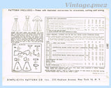 Simplicity 2817: 1940s Stunning Misses Strapless Dress Sz 32 B Vintage Sewing Pattern