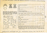 1940s Vintage Simplicity Sewing Pattern 2751 Cute Toddler Girls Bolero Suit Sz 5