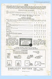 Simplicity Pattern 3133 Envelope Back