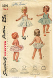 1950s Vintage Simplicity Sewing Pattern 3296 Baby Girls Slip & Undies Set