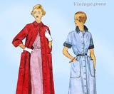 1950s Vintage Simplicity Sewing Pattern 3409 Uncut Mises Dress or Duster 34B