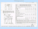 1950s Vintage Simplicity Sewing Pattern 3577 Chic Misses Street Dress Sz 32 B