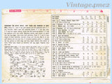 1960s Vintage Simplicity Sewing Pattern 3669 Cute 23 Inch Baby Doll Clothes