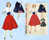 1950s Vintage Simplicity Sewing Pattern 3773 Classic Misses Bolero Suit Sz 32 B